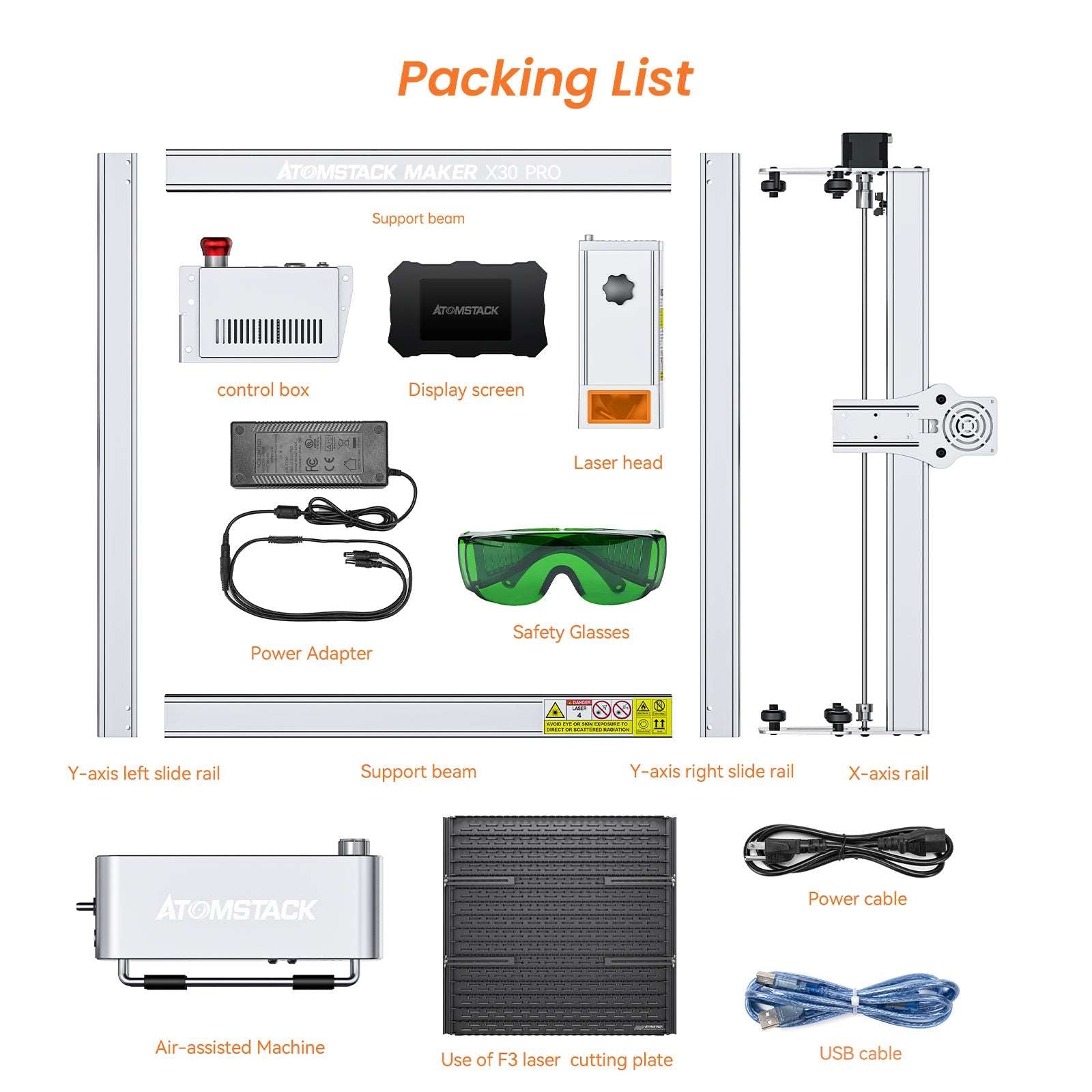 New Arrival Atomstack X30 Pro  6 core  33W Laser Engraving and Cutting Machine - Atomstack Factory Store