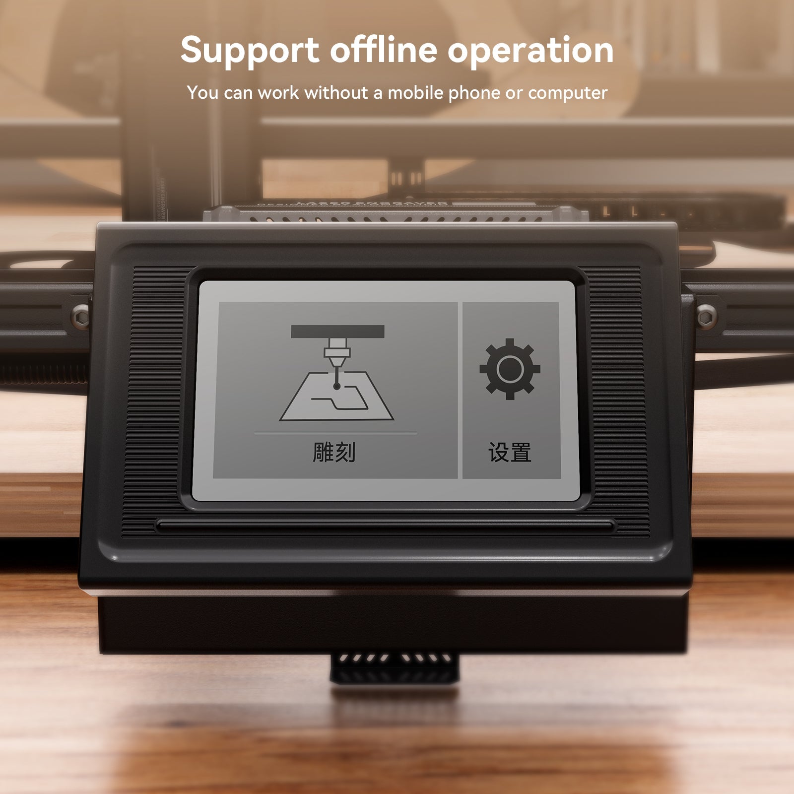 ATOMSTACK A70 X70 Pro Laser Engraver 77W COS Blue Light Laser Power with F60 Air Assist Set 24000mm/min Auto Focus with 4.3 inches Control Monitor 500x400mm Work Area