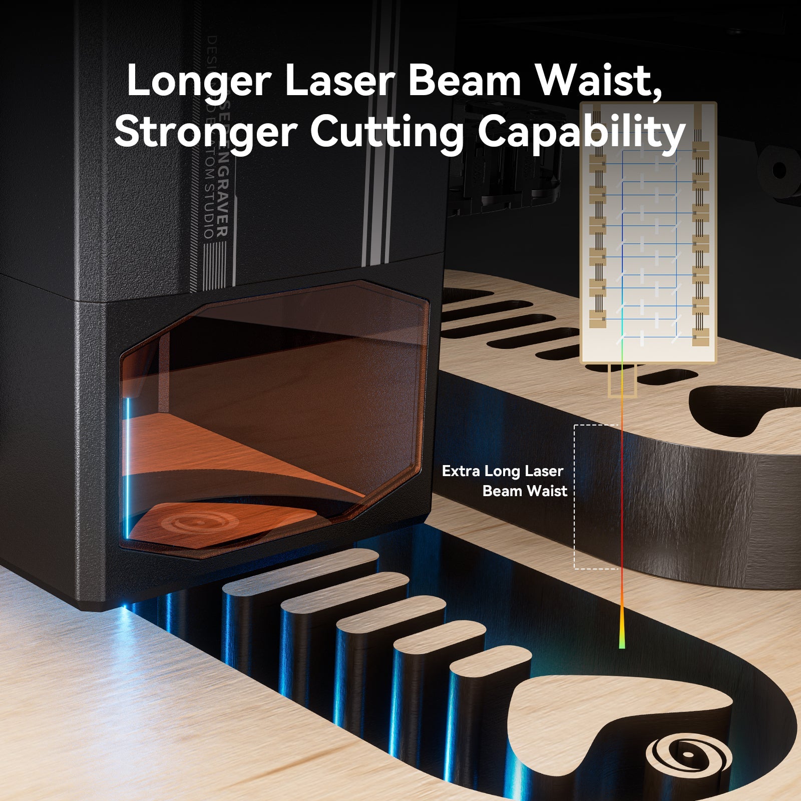 ATOMSTACK A70 X70 Pro 70W laser Engraver With F3 Matrix Table 60L/min Automatic Air F60 400*500 mm With AC2 Lightburn Camera