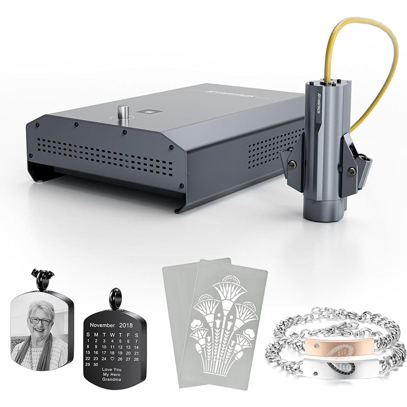 ATOMSTACK MR20 Infrared Laser Module 20W Fiber Laser Power 1064nm Fiber Laser Engraving Head 0.03x0.06 Point Replacement Part For Carving Metal Slate Planer Stone Glass Marble For A70 A40 A30 A20 A10 X7 S10 X20 X30 X40 PRO Laser Engraving Machine