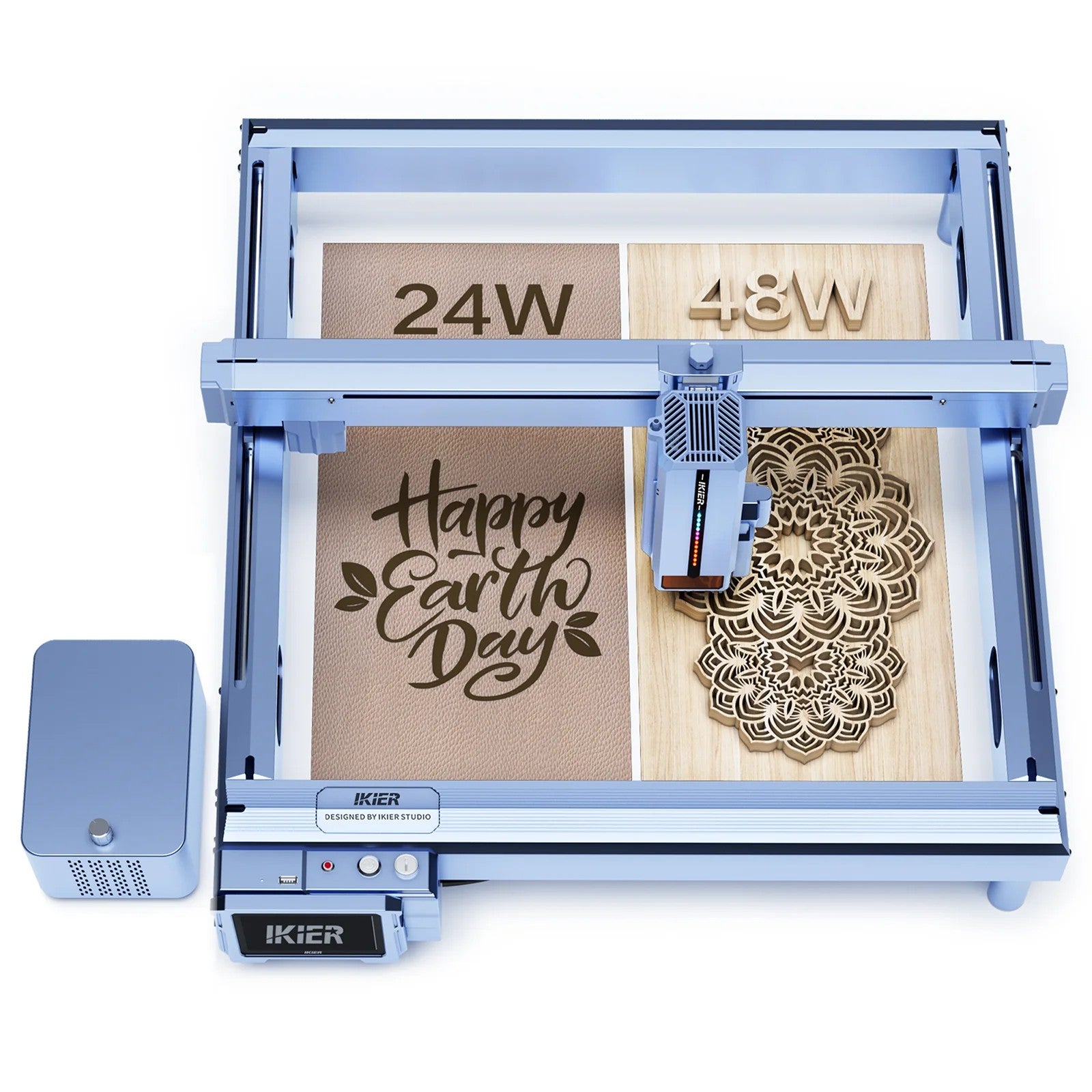 New iKier K1 Pro Max 48W/24W Power Switching Laser Engraving Machine DIY Laser Engraving Cutting 900mm/s Engraving Auto Focus