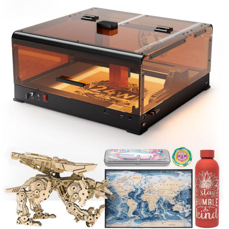 ATOMSTACK X24 A24 Pro 120W Laser Engraver With B3 Laser Engraving Cutting Machine Protective Box Enclosure Cover Built In Camera