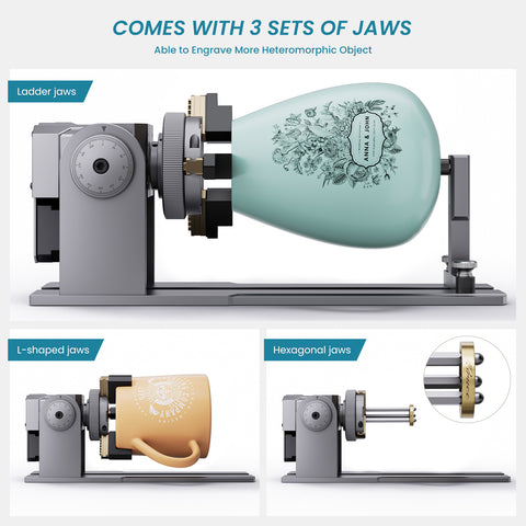 Atomstack R1 Pro Multi-function Chuck and Roller Rotary for Laser Engraver - Atomstack Outlet Store