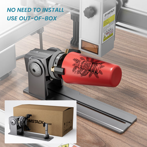 Atomstack R1 Pro Multi-function Chuck and Roller Rotary for Laser Engraver - Atomstack Outlet Store