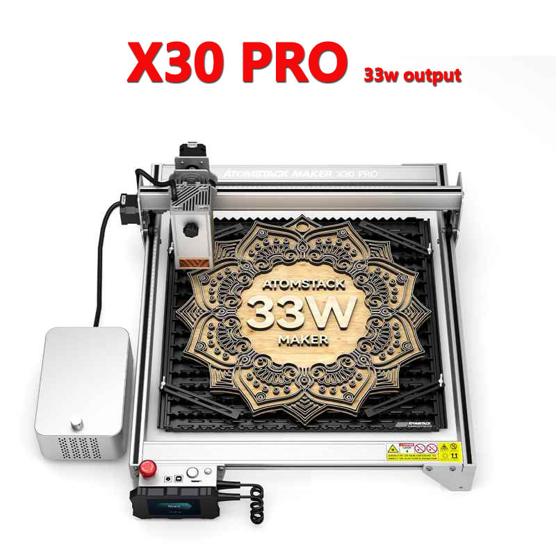 ATOMSTACK S30 Pro A30 PRO X30 PRO 160W Laser Engraving Machine with Air Assist Kits, 33W Output Professional Laser Cutting Machine, Business Marking Machine, Ultra-fine Carving and Faster Cutting, Best Gifts for Him