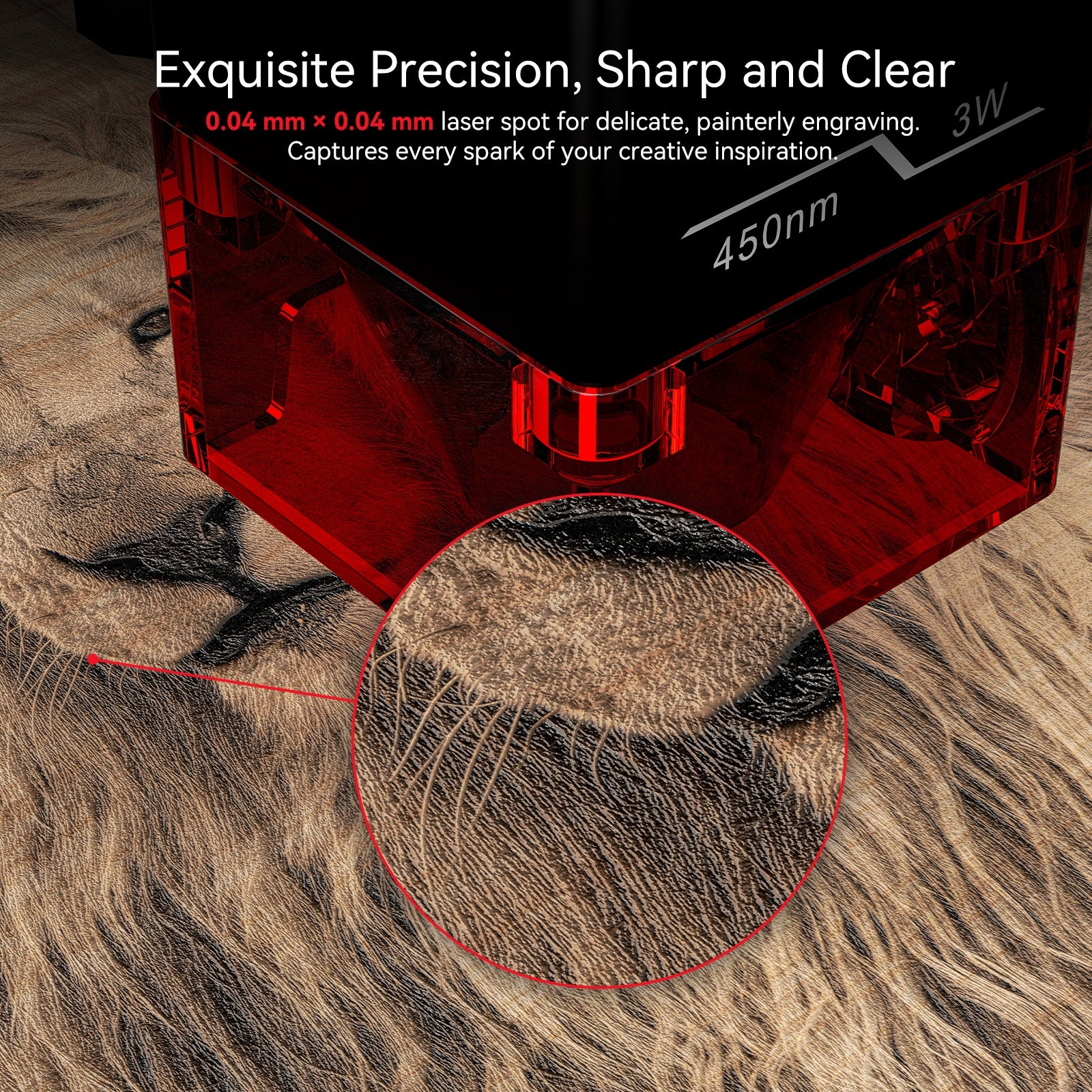 ATOMSTACK Swift Mini Laser Engraver for Beginners 3000mW Output Laser Cutter Desktop Portable Engraving Machine for Wood T-Shirt