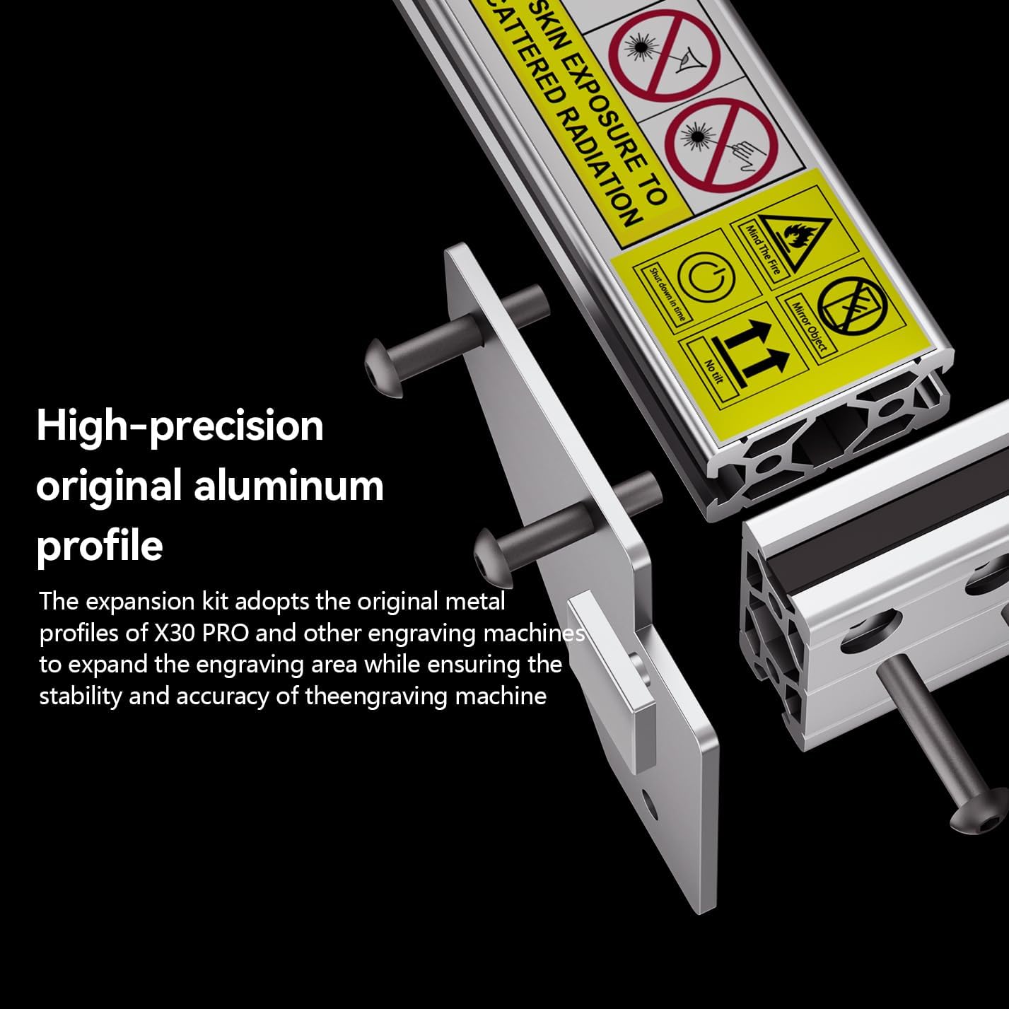 ATOMSTACK X30 Pro Extension Kit - Laser Engraver Area Expansion Kit for ATOMSTACK X30 Pro/S30 PRO/A30 PRO, Engraving Area is Expanded to 40 * 85cm,Longer Laser Engraving and Cutting for Laser Engraver