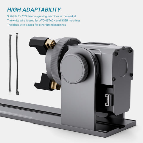 Atomstack R1 Pro Multi-function Chuck and Roller Rotary for Laser Engraver - Atomstack Outlet Store