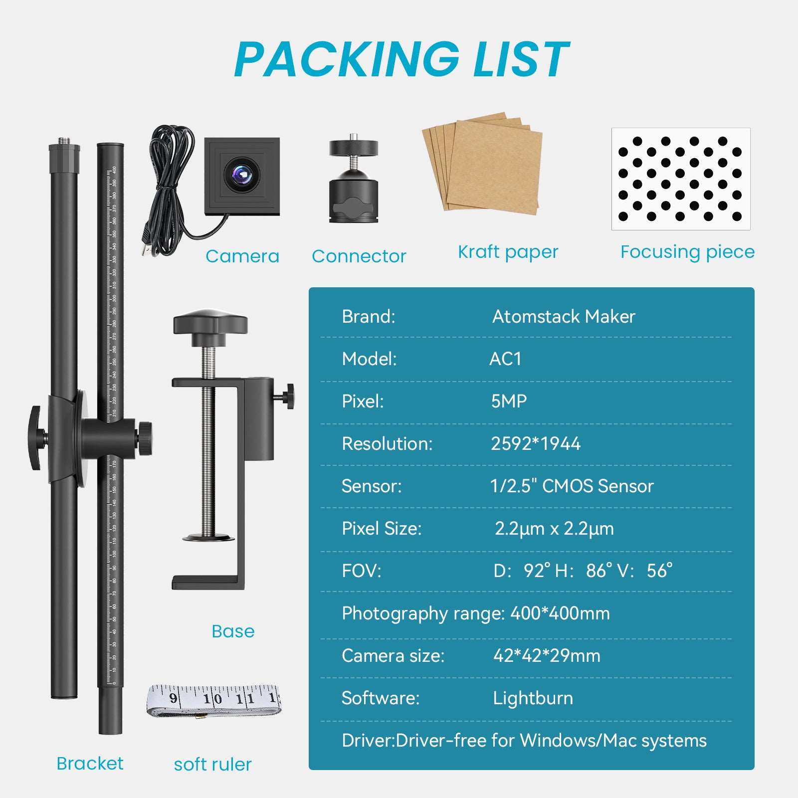 New arrival Atomstack maker AC1  laser camera - Atomstack Factory Store