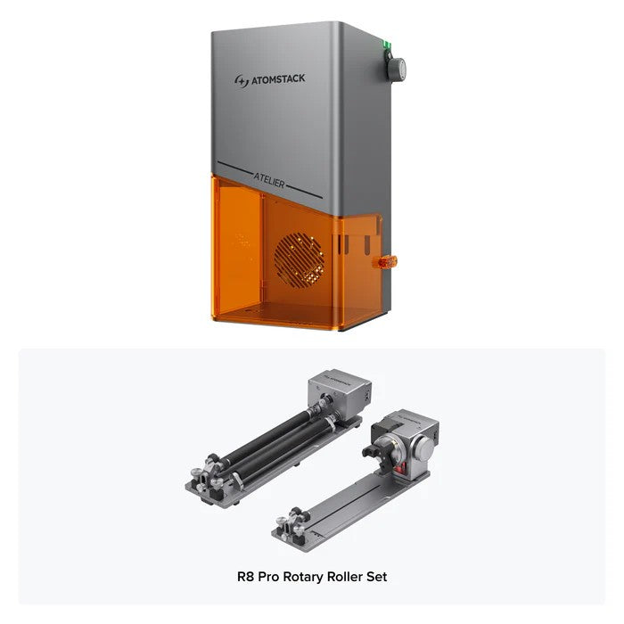 AtomStack Atelier AI Diode Laser Engraver 12W Galvo Portable Handheld Marking Machine with Built-in Camera 4000mm/s Class 1