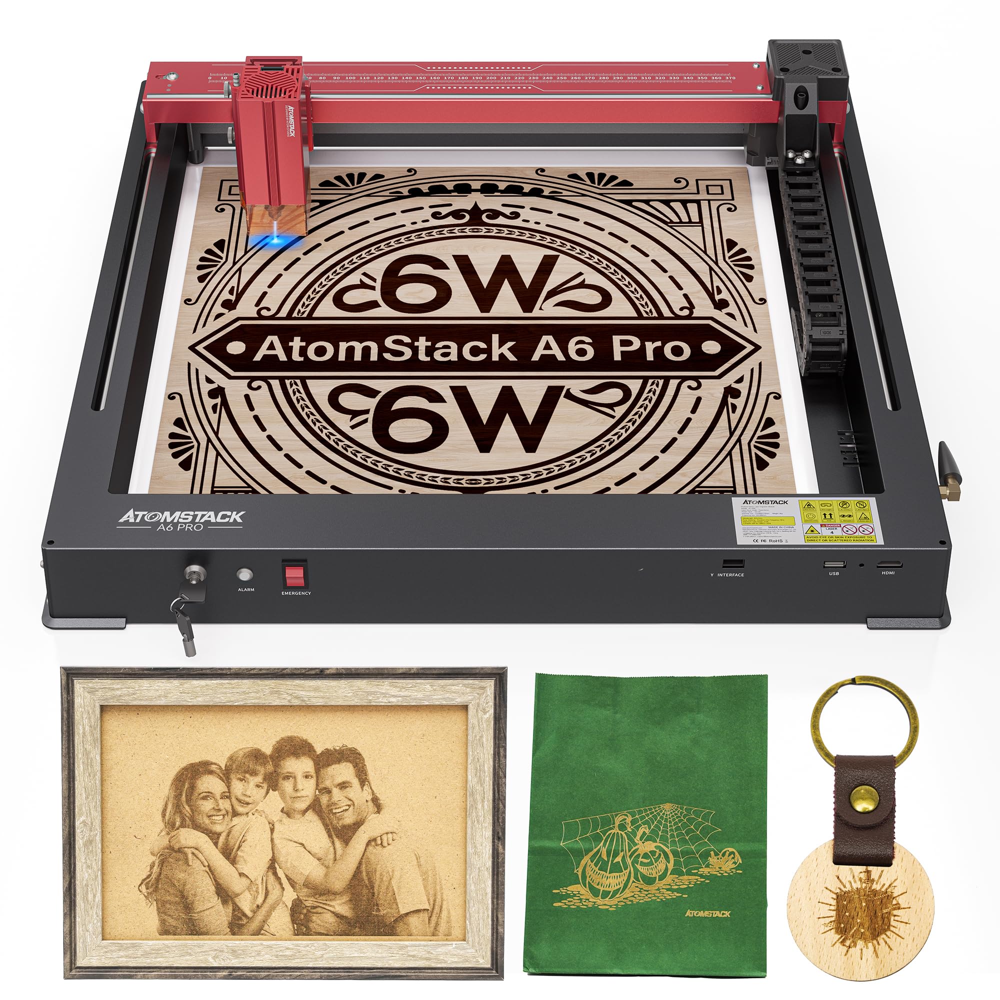 ATOMSTACK X30 PRO Laser Engraver, 160W DIY CNC Laser Engraving Cutting  Machine, 6-core Diode 33W Laser Power for Wood, Vinyl and Metal, Offline