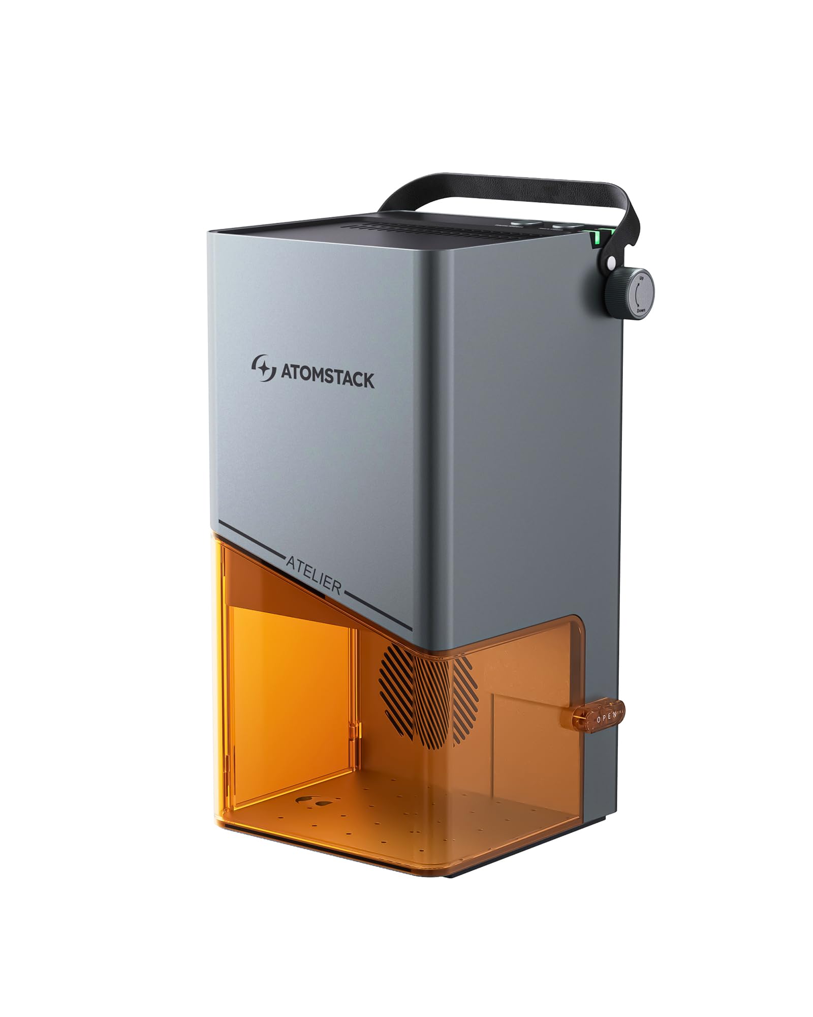 AtomStack Atelier AI Diode Laser Engraver 12W Galvo Portable Handheld Marking Machine with Built-in Camera 4000mm/s Class 1