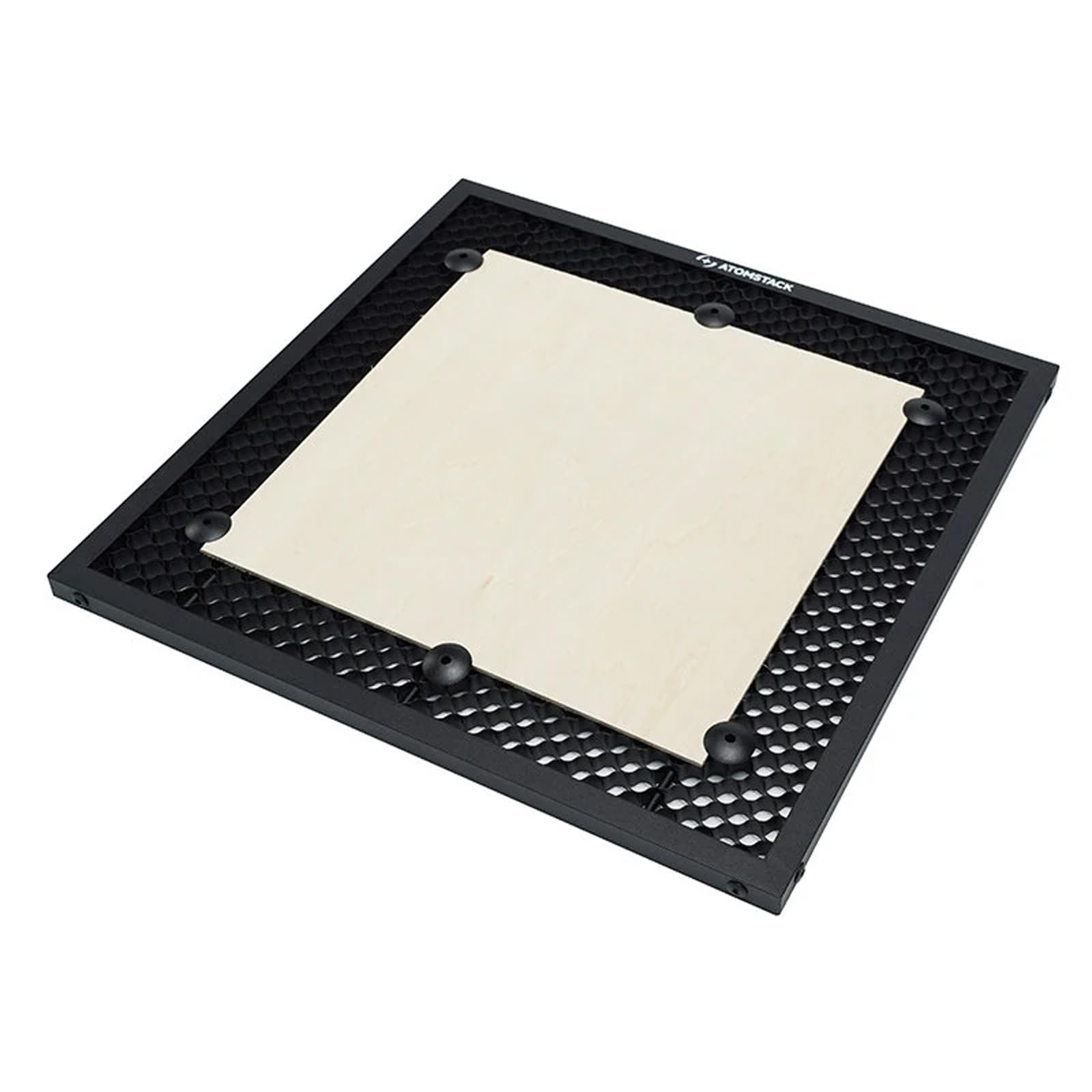 ATOMSTACK F4N 15.7x15.7 Inch Honeycomb Laser Engraver Bed with Metal Tray 6 Platens & 4 Pads Compatible Laser Working Table