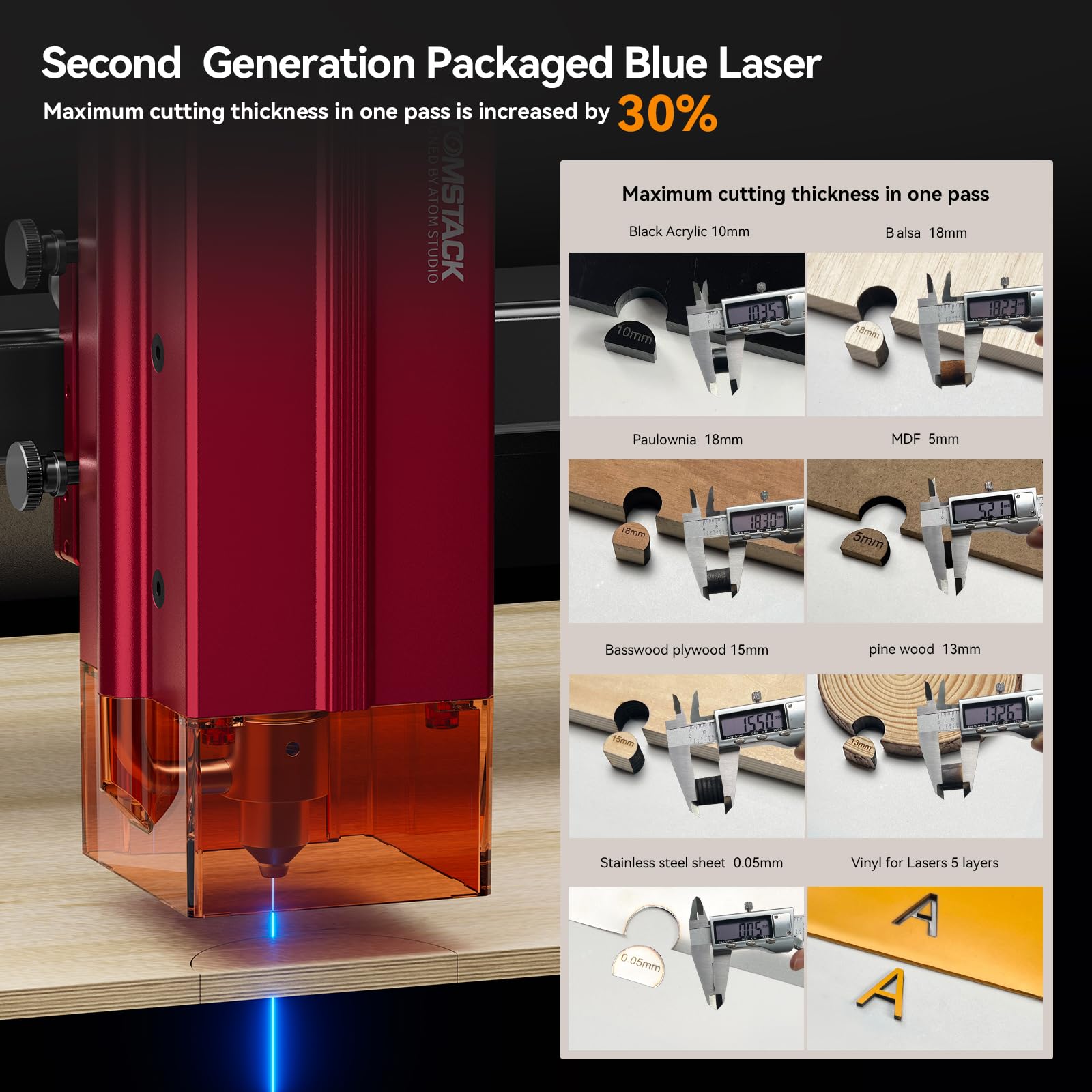 ATOMSTACK A24 Ultra Laser Engraving Machine 120W Laser Cutter With B3 Housing Protective Box Enclosure 370x310mm Working Area