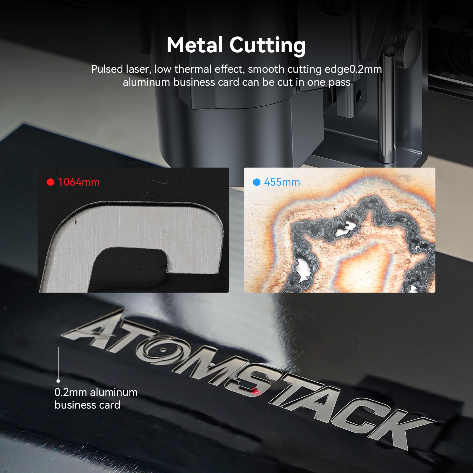 ATOMSTACK MR20 20W Infrared Fiber Laser Module Engraver With E85 Metal Frame 850*800 Large Big Area Laser Engraving Cutting Marking Machine For Metal Plastic Acrylic Stone Rubber Leather Jewelry Rings Bracelets