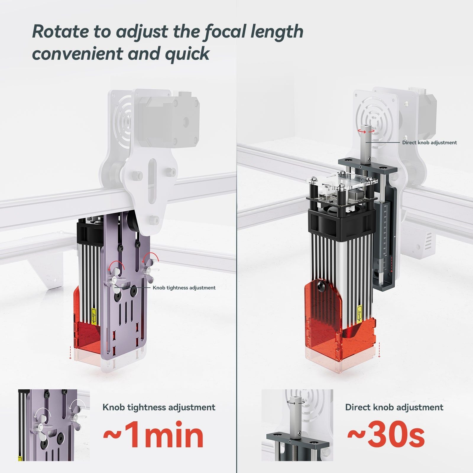 Atomstack L1 Z-axis Universal Laser Adjustable Elevator For X30/X20 X7 A5 Series Engraving Cutting Machine Module - Atomstack Outlet Store