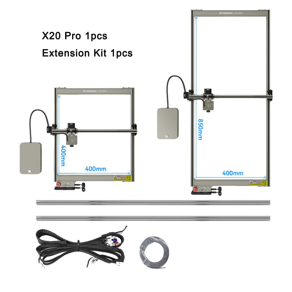 Atomstack 130W  X20 Pro laser engraving machine and cutting machine 20W Output power - Atomstack Factory Store