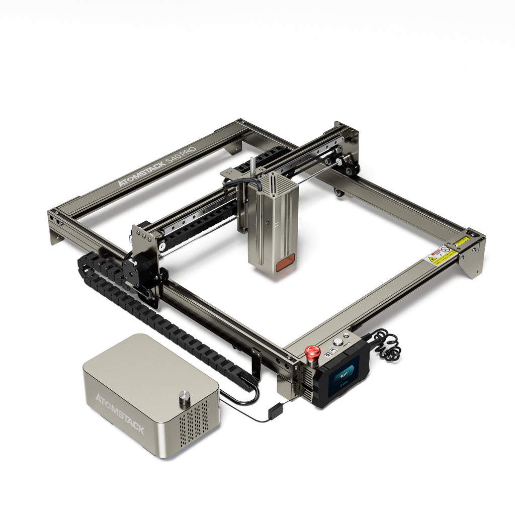 Atom Stack A40 Riser Kit ATOMSTACK S40 Pro 210W Laser Machine Equiped with F30 Pro Air Assist K