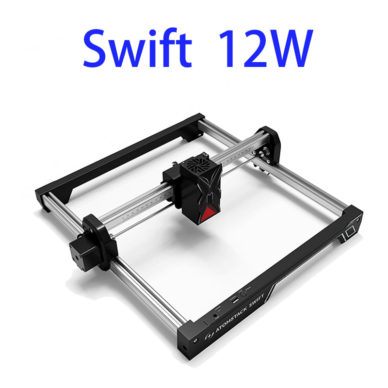 AtomStack Swift Mini 7W 12W Laser Engraver Portable 300x300mm10000mm/min DIY Gifts for Wood and Metal Dark Acrylic Glass Metal
