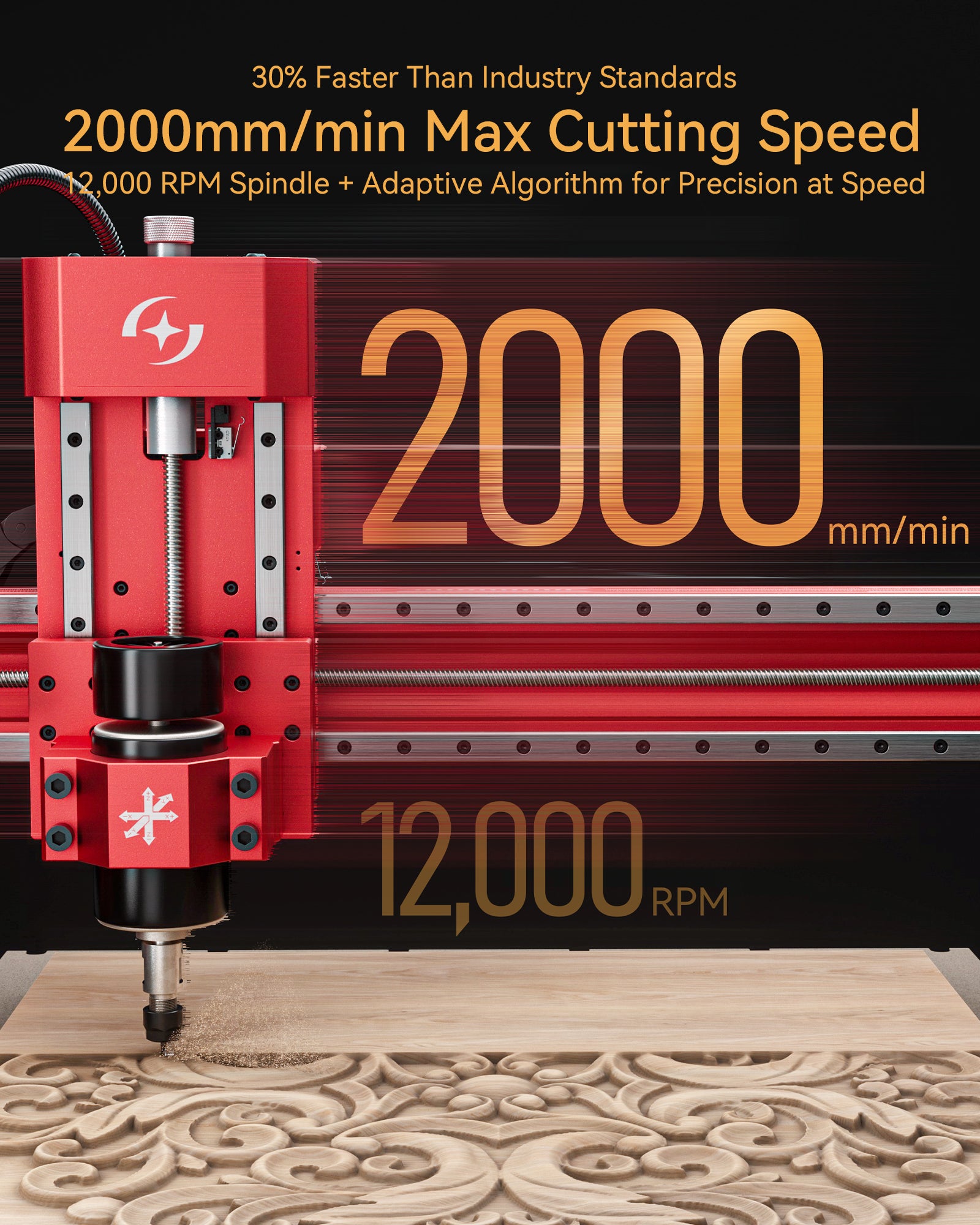 Atomstack 2025 New 0.1MM High Precision C4 PRO Desktop CNC Engraving Machine 200w Spindle Wood Drilling 3D Embossing Machine