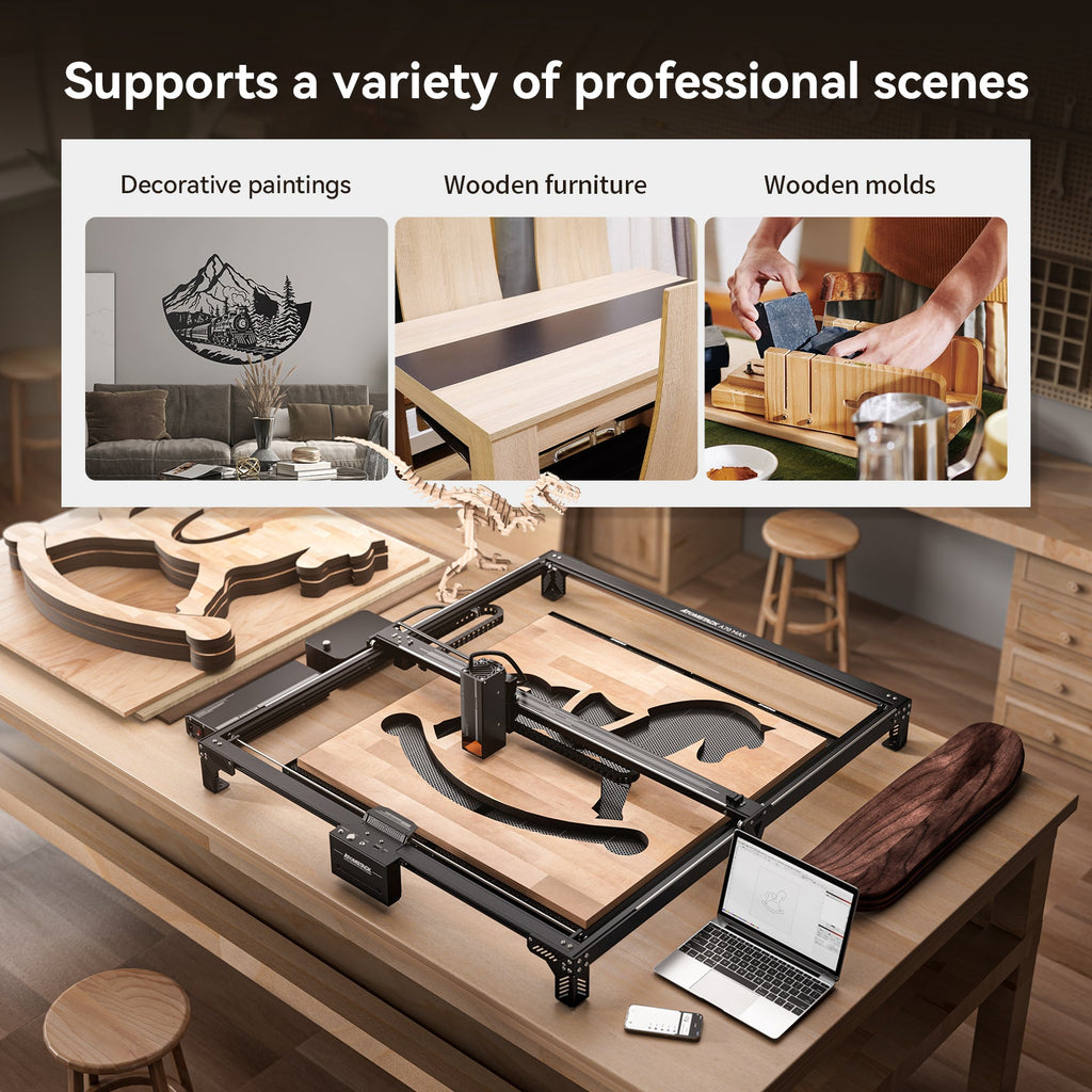 ATOMSTACK A70 X70 MAX 70W Desktop Diode Laser Engraver Auto Focus Meta