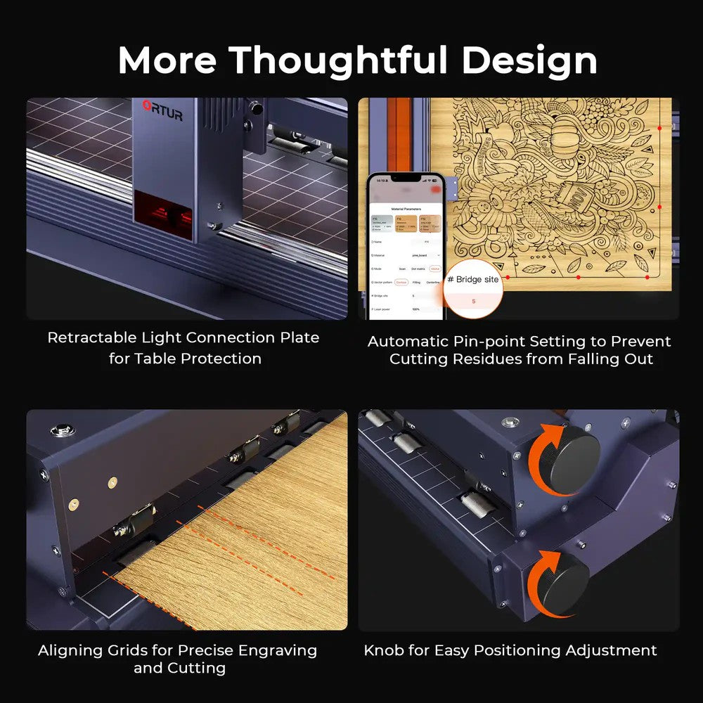 Ortur F10 Conveyor Laser Engraver & Cutter 10W/20W/40W Smart Desktop Mini 400*3000mm Large Area Laser Engraving Machine