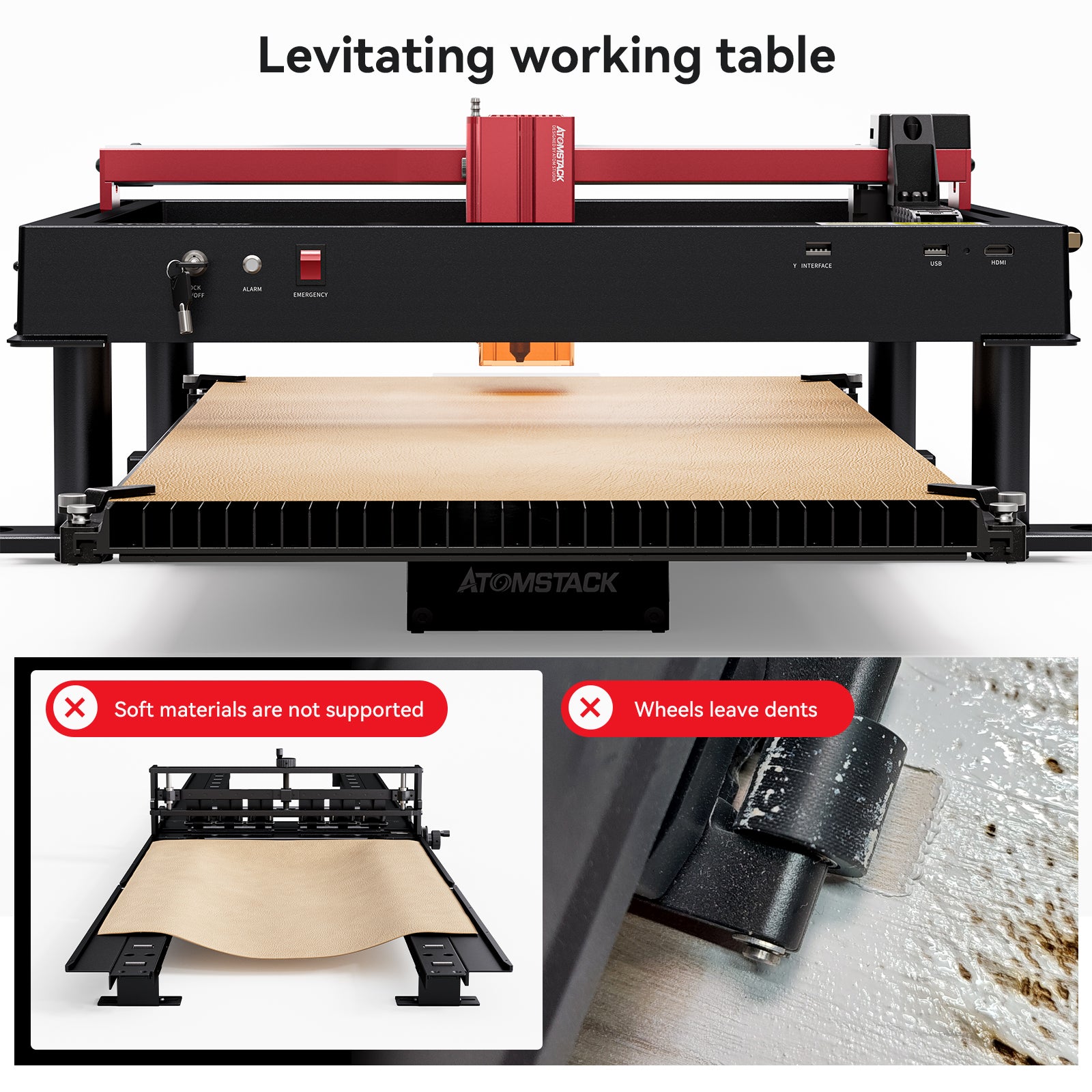 AtomStack R5 Automatic Conveyor Feeder For A6 PRO A12 PRO X12 PRO A24 PRO X24 PRO A70 MAX X40 A40 PRO X30 X20 S20 PRO X7 PRO A10 S10 PRO Laser Engraving Cutting Machine