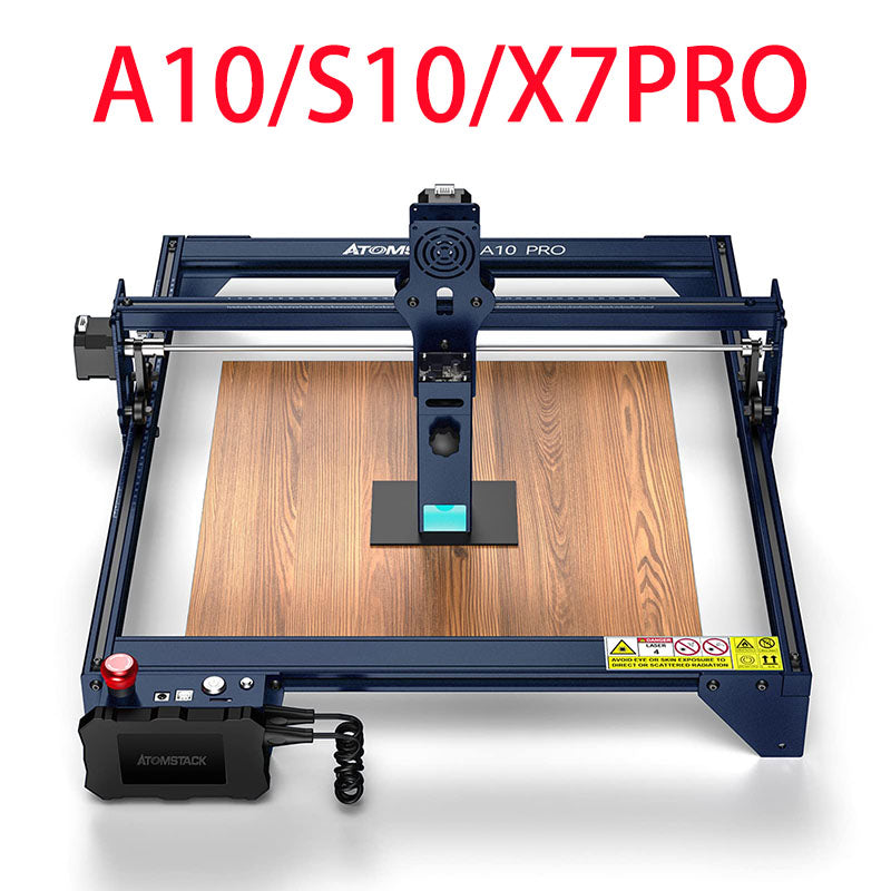 Atomstack A10 PRO S10 PRO X7 PRO 50W Laser Engraving Machine, Offline Engraving Laser Device, 10W Laser Head Output Laser Cutter, Laser Engraving Machine for Glass, Ceramic, Slate, Wood, Acrylic, Metal, 410 x 400 mm