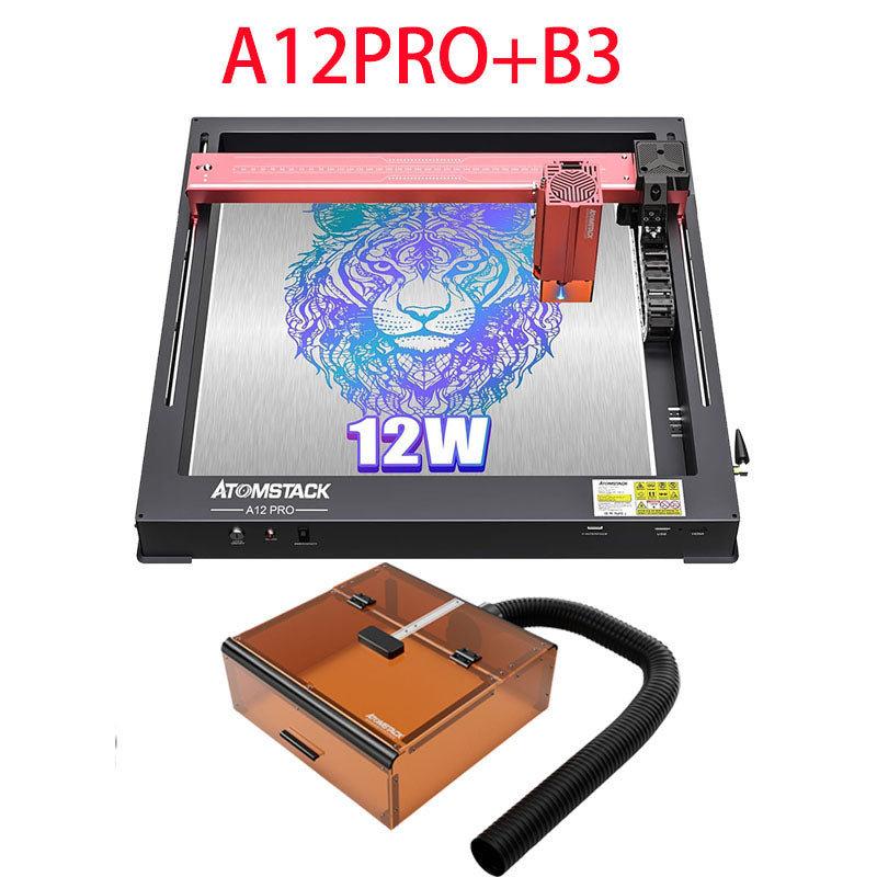 ATOMSTACK B3 Laser Engraver Protective Box With Intelligent Camera, LED Lighting, Exhaust Fan, Laser Housing for A6 PRO/A12 PRO/A24 PRO Laser Engraving Machine, Safe Dustproof Cover