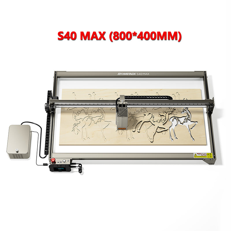 ATOMSTACK X40 S40 X40 MAX Laser Engraver 210W Laser Engraving Cutting Machine For Wood and Metal 48W Laser Output Power DIY CNC Laser Printer 800MM*400MM  3-in-1 Offline Screen/Mobile Phone App/PC Operate