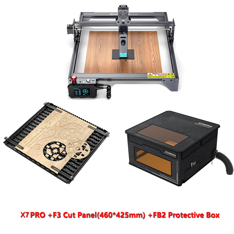 Atomstack S10 Pro X7 PRO A10 PRO Laser Engraver, 50W Laser Engraving Machine, 10W Optical Dual Compressed Spot Laser Cutter For 20 mm Wood and Acrylic, DIY Laser Cutting, Support Offline Engraving Phone App