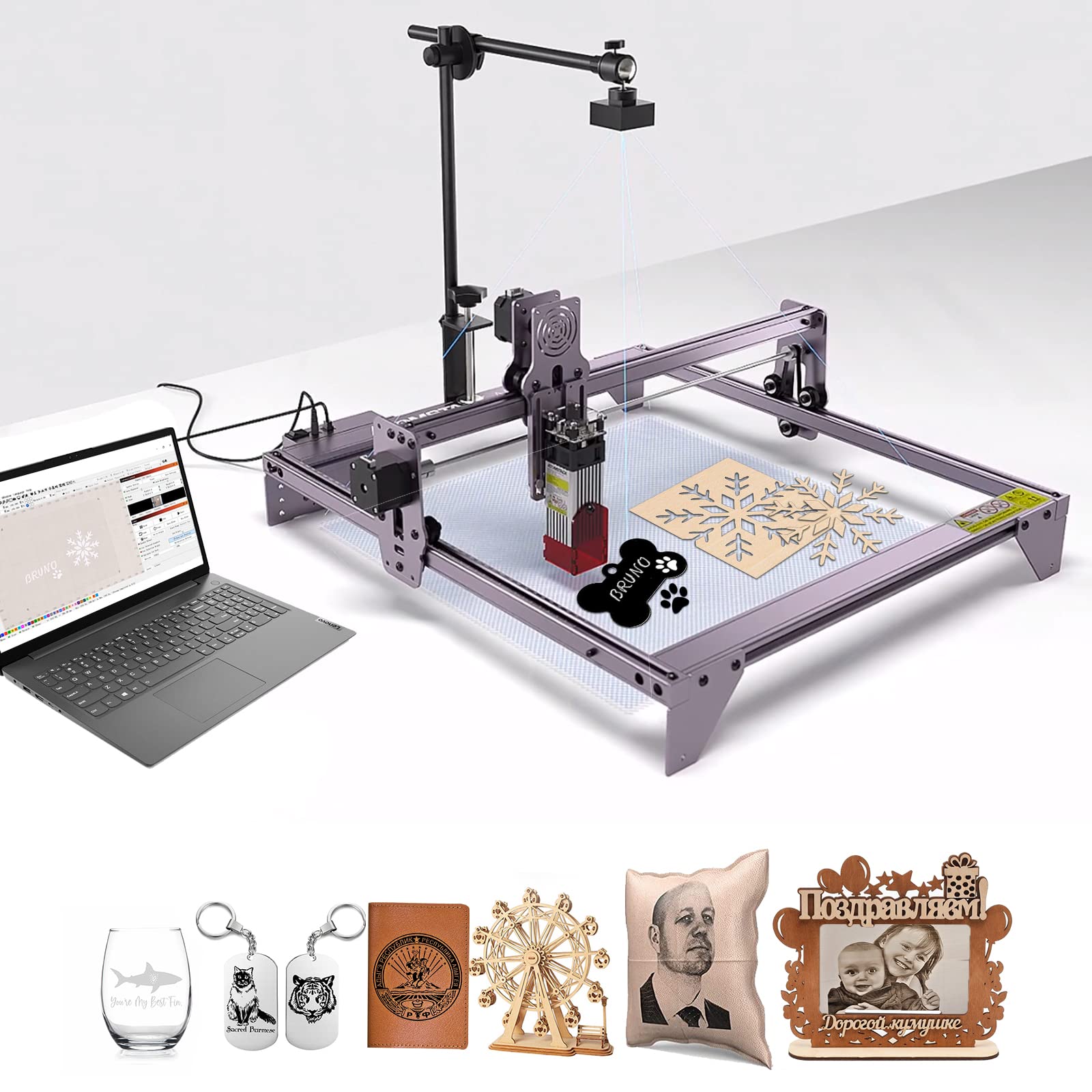 ATOMSTACK A5 PRO Laser Engraving Machine 40W With AC1 Lightburn Camera