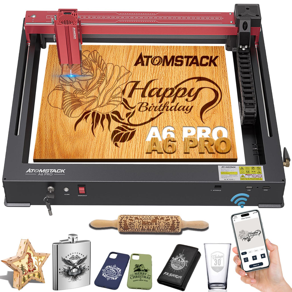 ATOMSTACK A6 Pro Laser Engraver for Beginners, Unibody Frame No Assemb