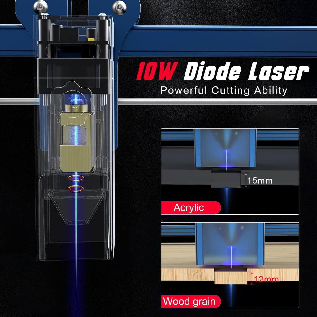 Atomstack A10 Riser ATOMSTACK A10 PRO X7 PRO S10 PRO Laser Engraving Machine 50W With AC2