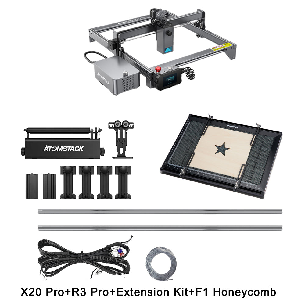 ATOMSTACK X20 PRO Engraving Machine Engraving Area Y- Extension Kit Expand  to 850x400mm Suitable for S20 Pro/ X20 Pro / Pro Engraving Machine with  High High Stability 